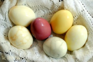 Pastel Tea Eggs, colored with teas!