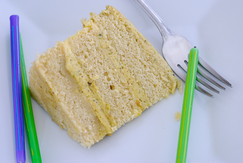 Piscachio Layer Cake - TheDustyBaker